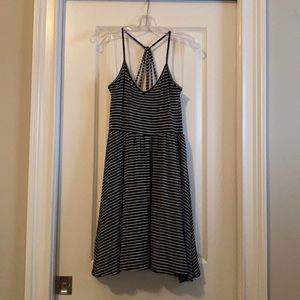 Black and white stripped dress